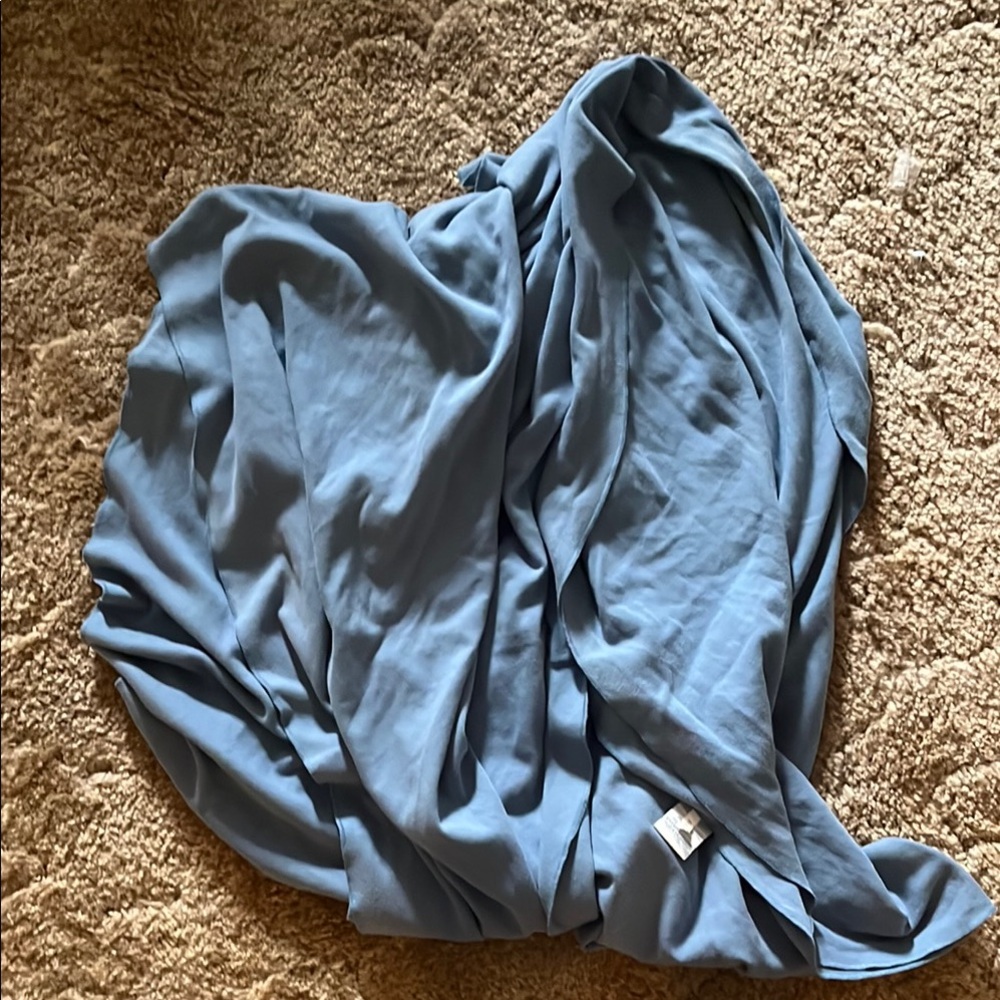 Soft Blue Throw Blanket